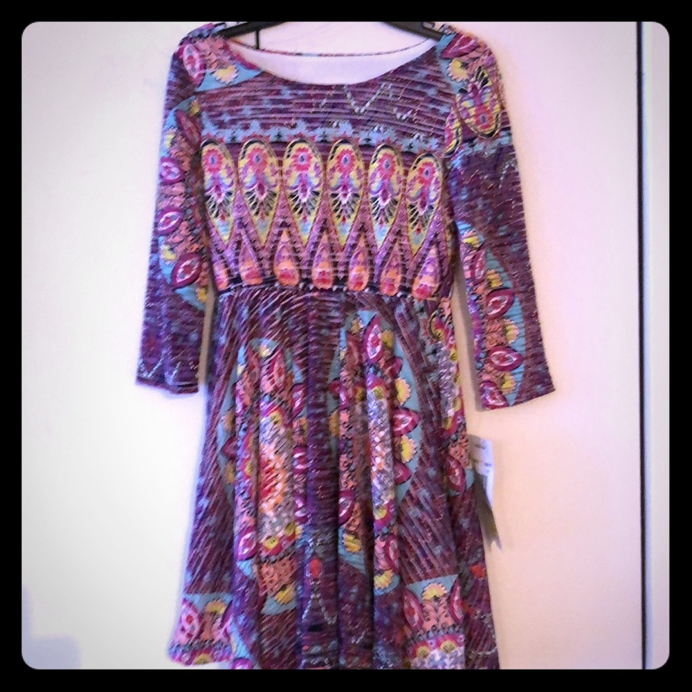 Lovely Tween Diva dress size 14 multi colored.